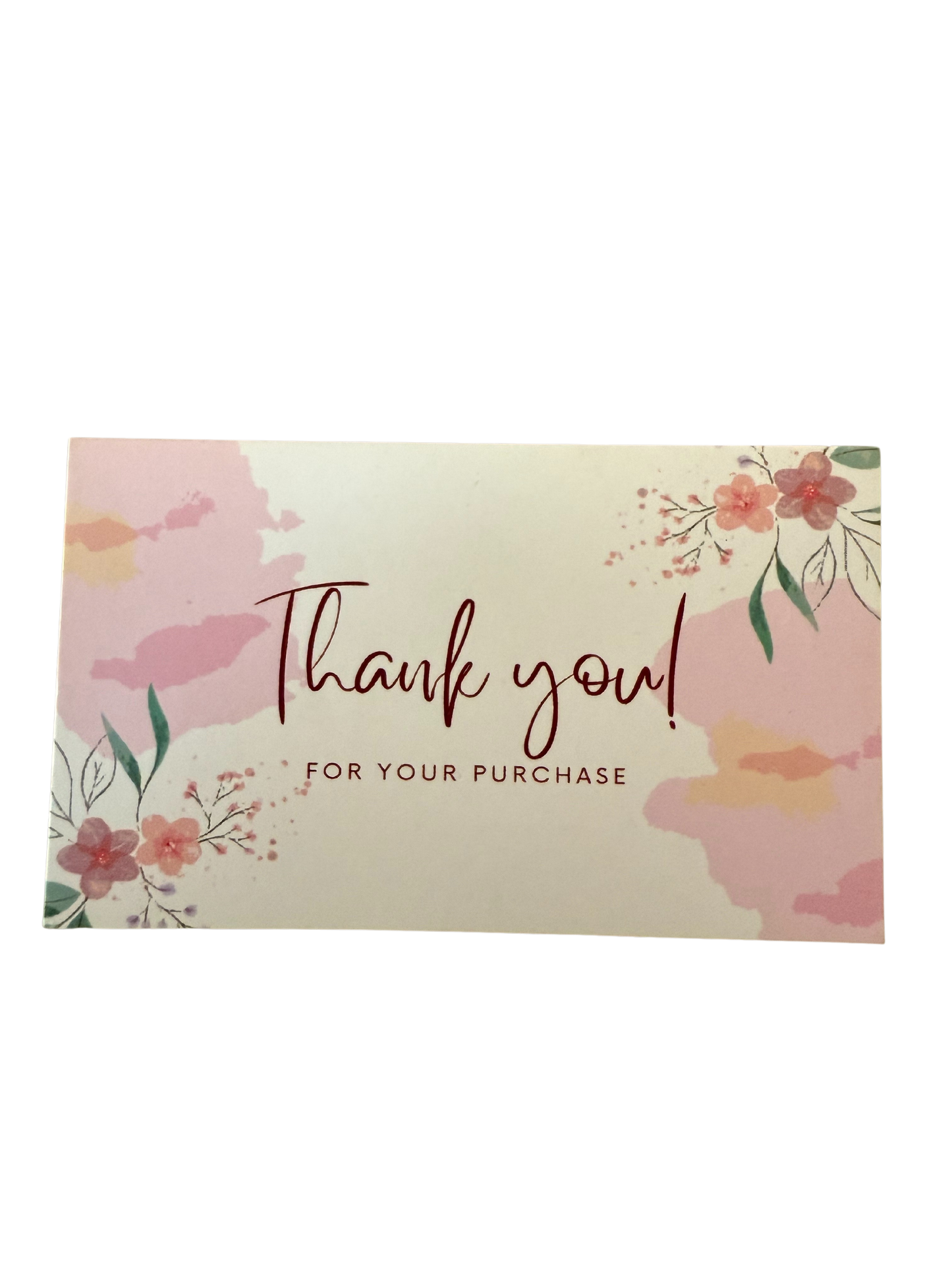 Thank You Cards SIZE (2*3.5 INCHES)
