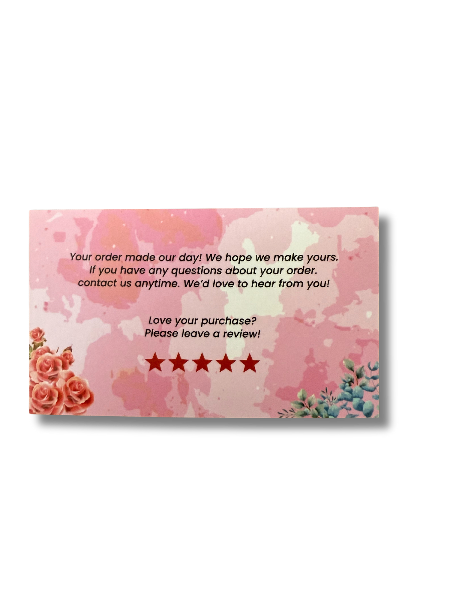 Thank You Cards SIZE (2*3.5 INCHES)