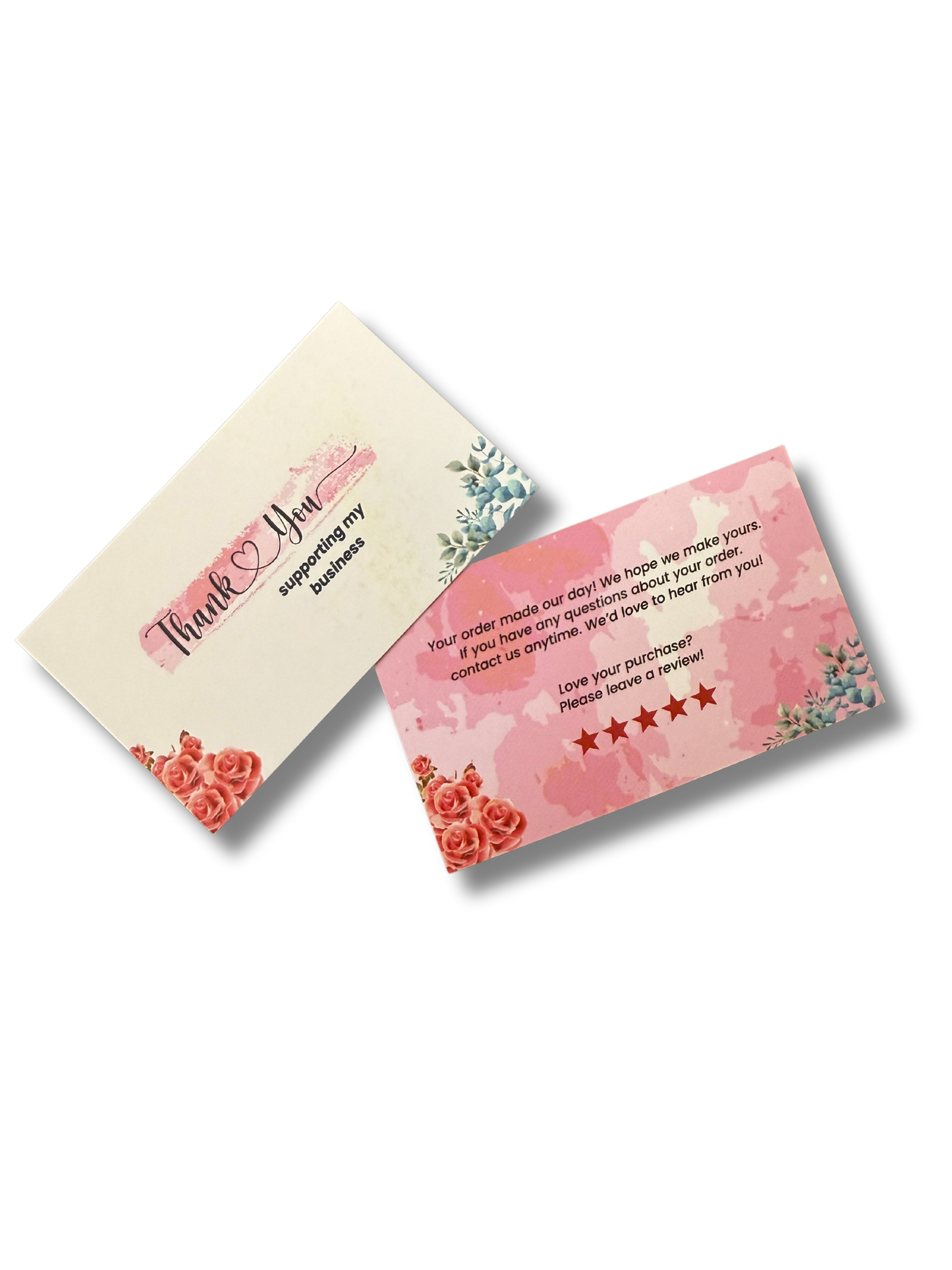 Thank You Cards SIZE (2*3.5 INCHES)