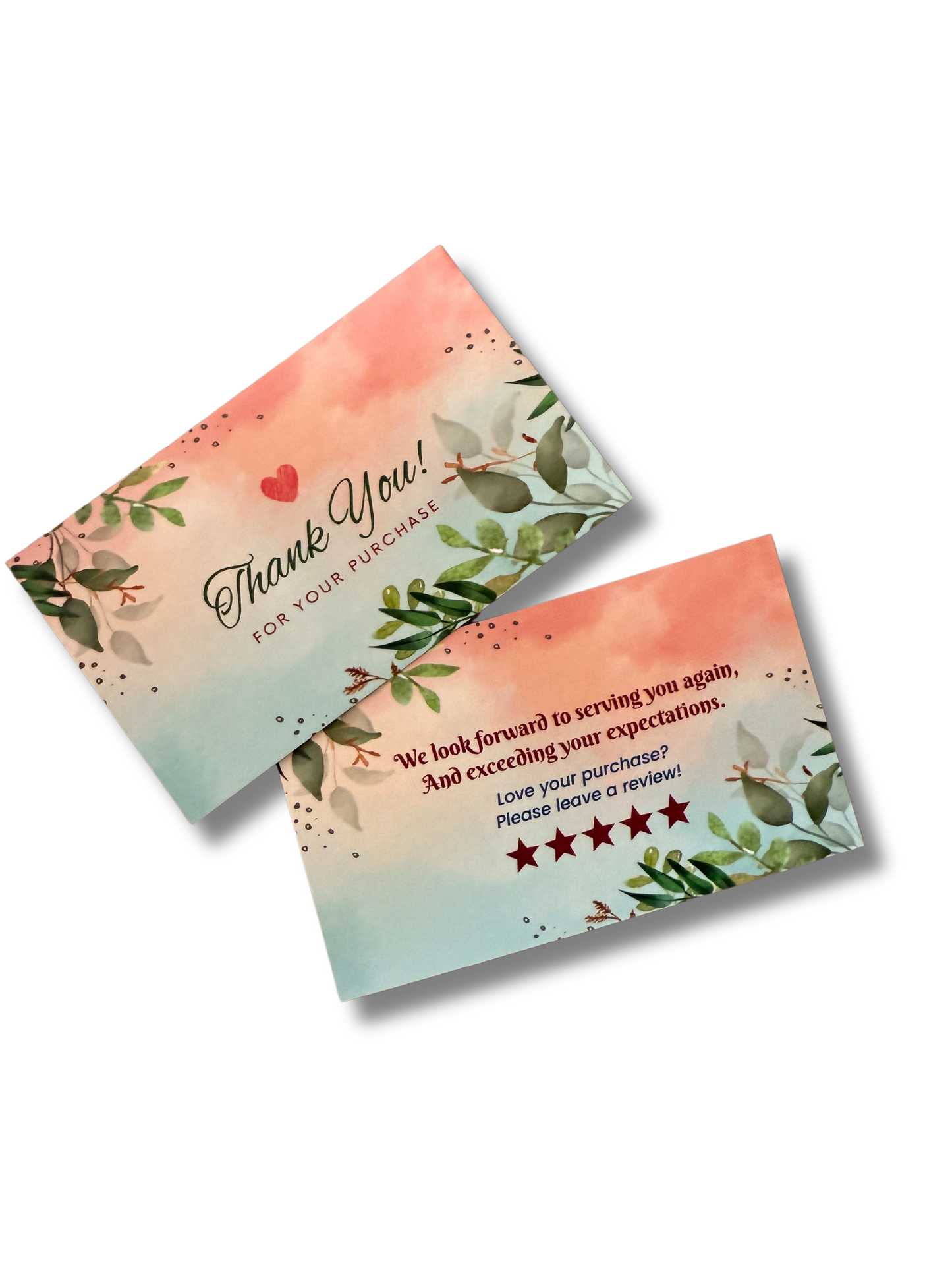 Thank You Cards SIZE (2*3.5 INCHES)