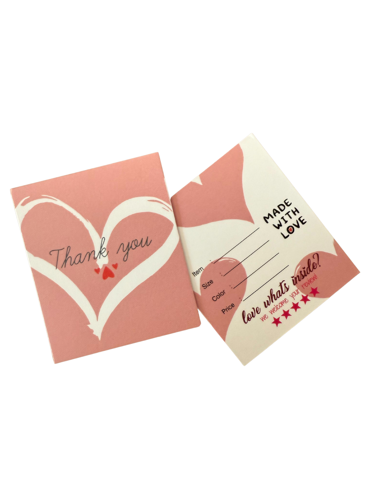 Thank You Cards SIZE (2*3.5 INCHES)