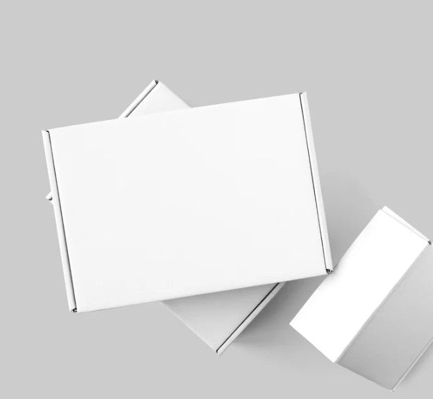 PLAIN MAILER BOX FOR JWELLERY (WHITE & BLACK) SIZE 5*4*1.25"
