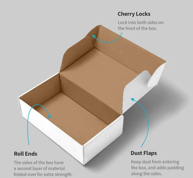 PLAIN MAILER BOX FOR JWELLERY (WHITE & BLACK) SIZE 5*4*1.25"