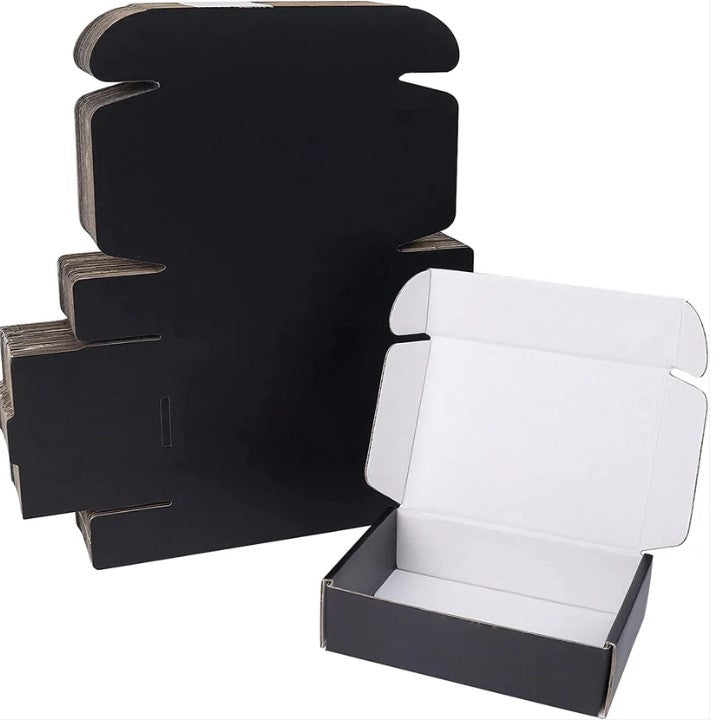 PLAIN MAILER BOX FOR JWELLERY (WHITE & BLACK) SIZE 5*4*1.25"
