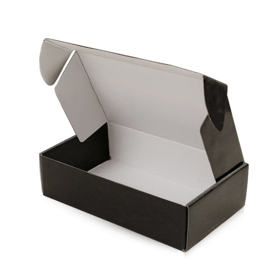 PLAIN MAILER BOX FOR JWELLERY (WHITE & BLACK) SIZE 5*4*1.25"